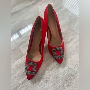 Red dressy heels